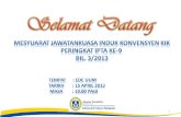 Mesyuarat Jawatankuasa Induk Konvensyen KIK Peringkat IPTA Ke -9  Bil . 3/2013
