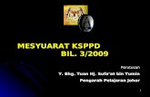 MESYUARAT KSPPD                     BIL. 3/2009
