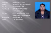Tugasan: Modul MTE 3102 Nama: M.Santhi A/P Marimuthu NO.IC:801117-08-5168