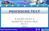B.INGRIS KELAS X SEMESTER I(SATU) SK.6 KD.6.2 2013