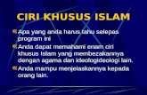 CIRI KHUSUS ISLAM