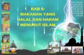 BAB 5: MAKANAN YANG HALAL DAN HARAM MENURUT ISLAM