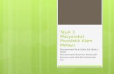 Tajuk  3  Masyarakat Pluralistik Alam Melayu