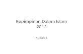 Kepimpinan Dalam Islam 2012