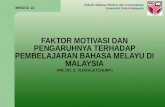 FAKTOR MOTIVASI DAN PENGARUHNYA TERHADAP PEMBELAJARAN BAHASA MELAYU DI MALAYSIA