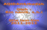 AQIDAH&Ibadah Oleh : Rin nanik, s.h.i Stie lam-tim  2011-2012