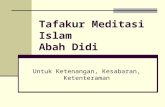 Tafakur Meditasi Islam  Abah Didi