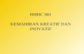 HHHC 981 KEMAHIRAN KREATIF DAN INOVATIF