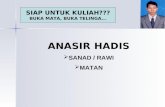 ANASIR  HADIS SANAD / RAWI MATAN