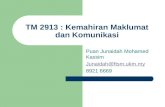 TM 2913 : Kemahiran Maklumat dan Komunikasi