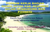 Oleh  : Kepala  Bag.  Kesejahteraan  Rakyat  Setda Kabupaten Kebumen