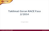 Taklimat Geran RACE Fasa 2/2014