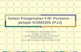 Salam Pengenalan F2F Pertama -  pelajar KOM3305 (PJJ)