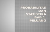 Probabilitas dan Statistika BAB  1  Peluang