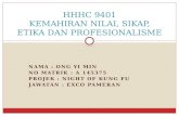 HHHC 9401 KEMAHIRAN NILAI, SIKAP, ETIKA DAN PROFESIONALISME
