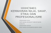 HHHC9401 KEMAHIRAN NILAI, SIKAP, ETIKA DAN  PROFESIONALISME