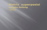 Matrix  superposisi  rangka batang 20 10