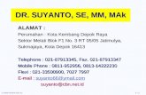 DR. SUYANTO, SE, MM,  MAk