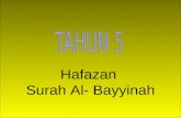 Hafazan  Surah Al- Bayyinah