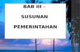 BAB III –  SUSUNAN  PEMERINTAHAN