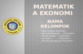 matematika ekonomi
