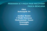 PERANAN ICT PADA PASE RECOVERY PASCA BENCANA