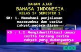 BAHAN AJAR BAHASA INDONESIA KELAS 5/ SEMESTER 1