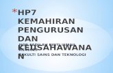 HP7 KEMAHIRAN PENGURUSAN DAN KEUSAHAWANAN