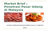 Market Brief : Penetrasi Pasar Udang di  Malaysia