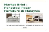 Market Brief : Penetrasi Pasar  Furniture  di  Malaysia