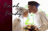 Farah & Fendi - Majlis Pernikahan