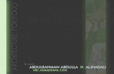 Abdulrhman Aljhadali architecture portfolio