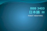 BBB3403 First Meet