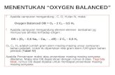 1.Perhitungan Oxigen Balance