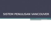 Sistem Penulisan Vancouver