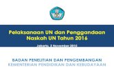 Paparan Sesbalitbang Rakor Sosialisasi UN 2016 2 Nov 2015