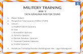 Militery Training (Bab v)