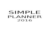 Simple Planner 2016