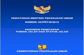 Permen PU No.3 Tahun 2012 Status Dan Fungsi Jalan
