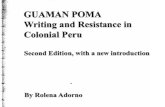 Rolena Adorno . Guaman Poma Escritura y Resistencia en La Colonia