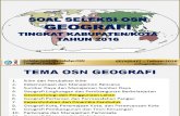 Soal Dan Kunci OSK Geografi 2016