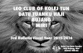 3rd Bulletin Leo Club of Kolej Tun Datu Tuanku Haji Bujang