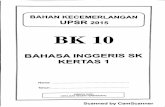 Ujian Percubaan UPSR 2015 - Terengganu - BI Kertas 1 - OTI 3 - BK10