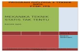 BAHAN AJAR MEKANIKA TEKNIK STATIS TAK TENTU PROGRAM D4   18 SEPT 2013.doc