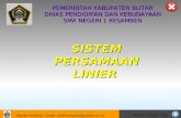 Sistem Persamaan Linier Kelas x(1)