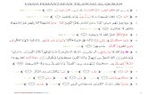 Risalah Al-Quran 074 Ujian Pemantapan Tilawah Al-Quran  ( Rumus Penting Al-Quran )