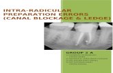 Intra Radicular Preparation Errors