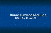 Dawood Abdullah