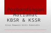 Perbandingan Matlamat PSV KBSR & KSSR