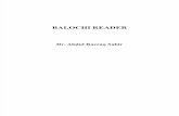 BALOCHI READER - Dr. Abdul Razzaq Sabir